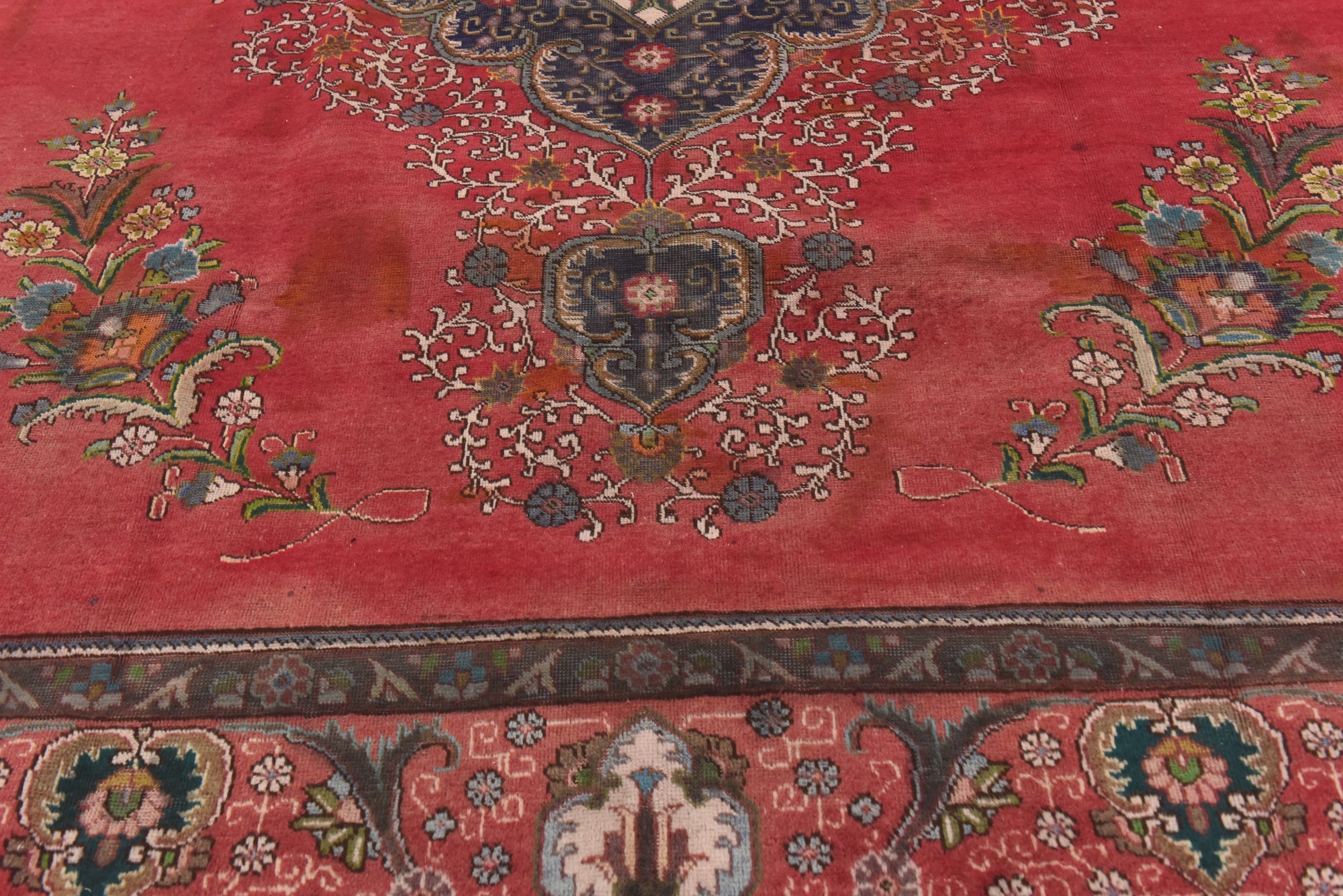 9' 7 x 12' 8 Hand Knotted Tabriz Persian Wool Rug