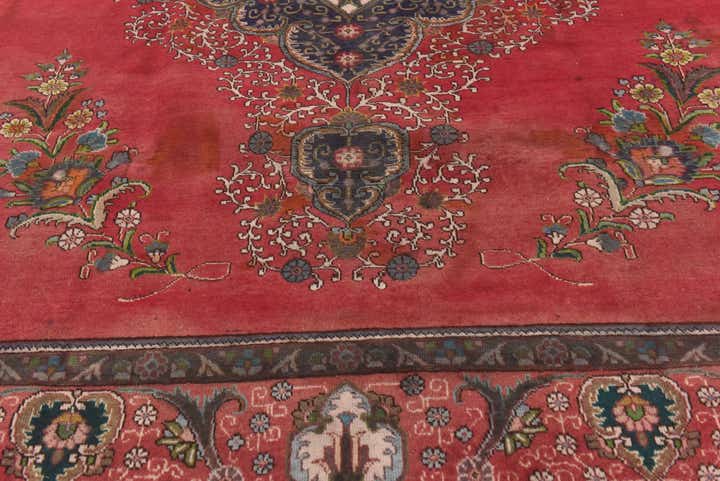 9' 7 x 12' 8 Hand Knotted Tabriz Persian Wool Rug
