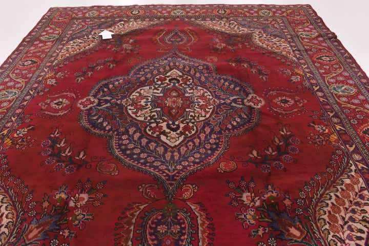 9' 7 x 13' 3 Hand Knotted Tabriz Persian Wool Rug