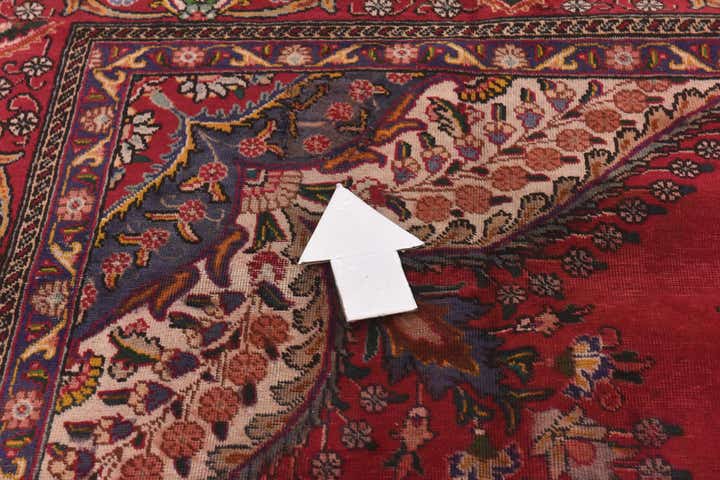 9' 7 x 13' 3 Hand Knotted Tabriz Persian Wool Rug