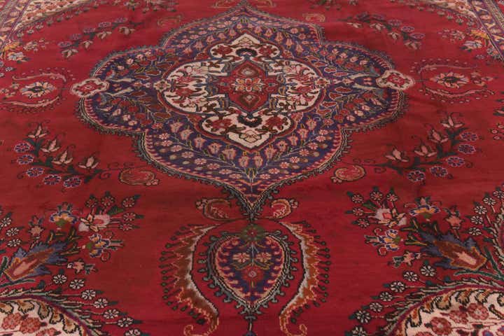 9' 7 x 13' 3 Hand Knotted Tabriz Persian Wool Rug
