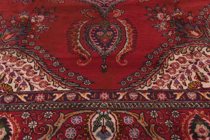 9' 7 x 13' 3 Hand Knotted Tabriz Persian Wool Rug