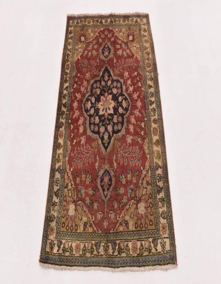 Detail image of 3' 3 x 4' 10 Hand Knotted Tabriz Persian Wool Rug