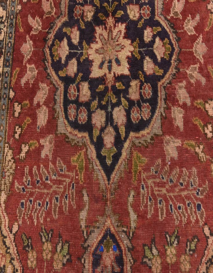 Detail image of 3' 3 x 4' 10 Hand Knotted Tabriz Persian Wool Rug