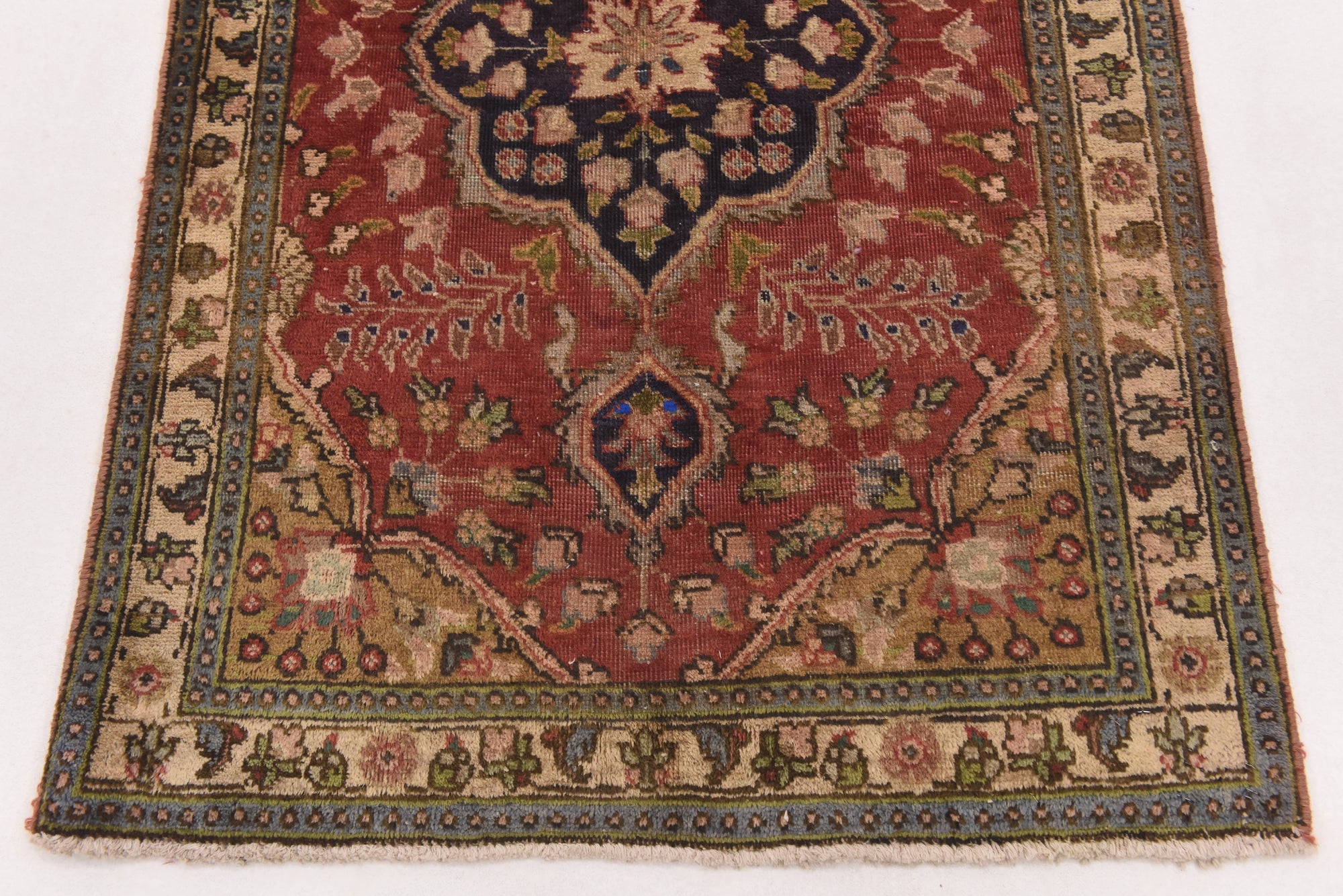 3' 3 x 4' 10 Hand Knotted Tabriz Persian Wool Rug