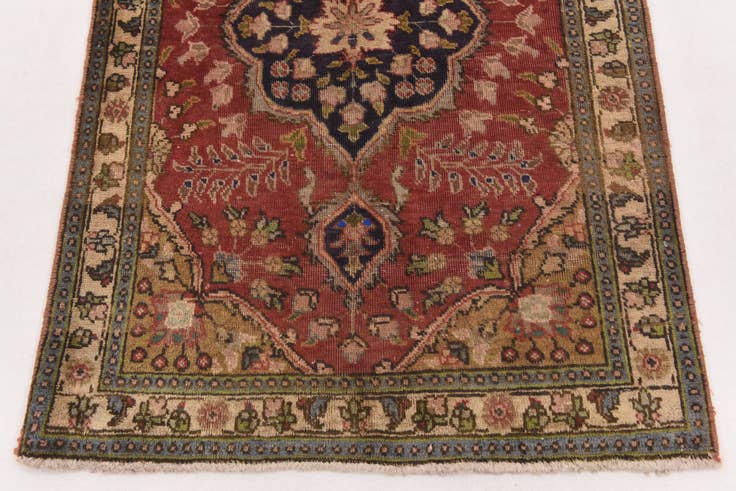 Detail image of 3' 3 x 4' 10 Hand Knotted Tabriz Persian Wool Rug