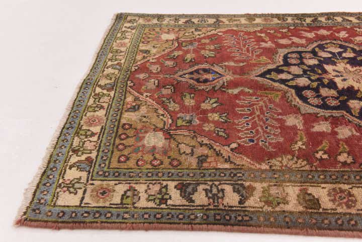 3' 3 x 4' 10 Hand Knotted Tabriz Persian Wool Rug