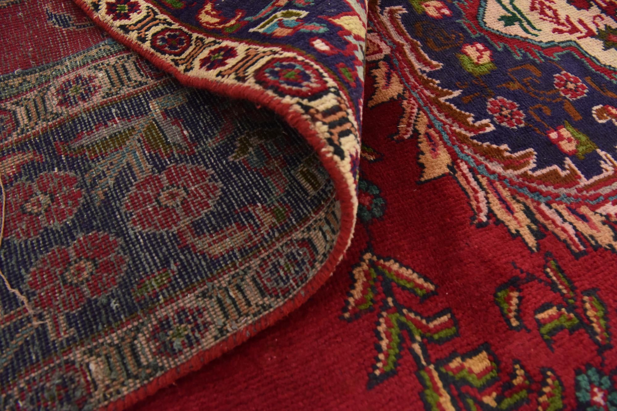 9' 8 x 12' 6 Hand Knotted Tabriz Persian Wool Rug