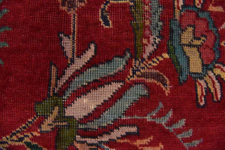 9' 8 x 12' 6 Hand Knotted Tabriz Persian Wool Rug