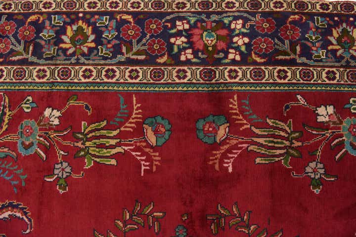 9' 8 x 12' 6 Hand Knotted Tabriz Persian Wool Rug