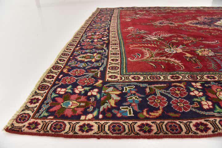 9' 8 x 12' 6 Hand Knotted Tabriz Persian Wool Rug