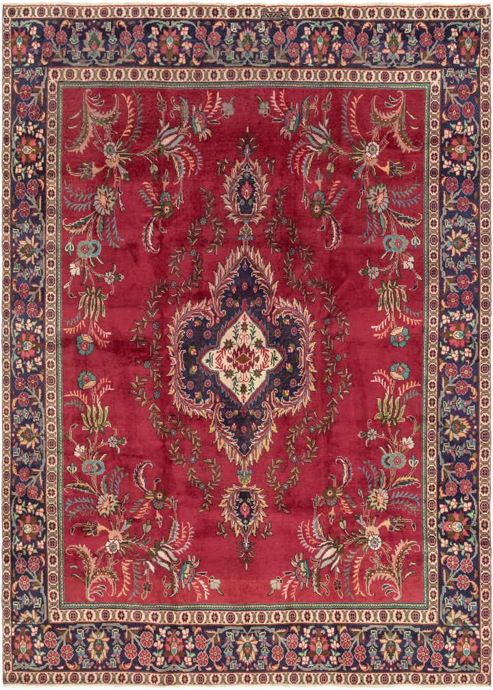 9' 8 x 12' 6 Hand Knotted Tabriz Persian Wool Rug