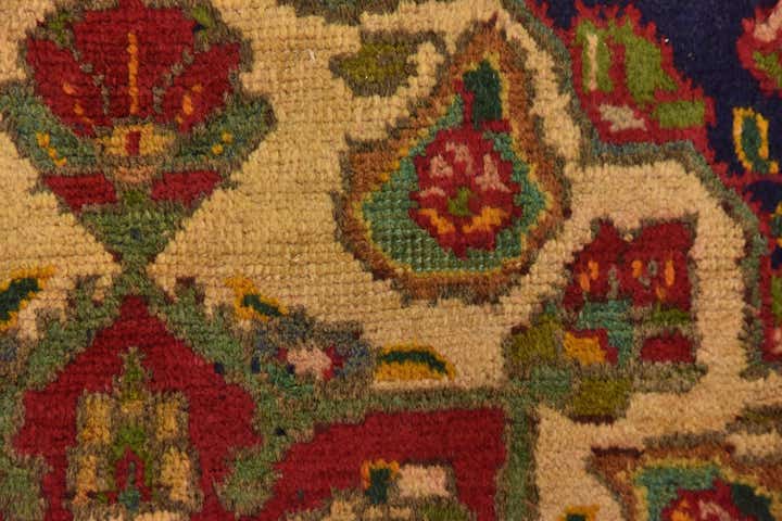 9' 7 x 12' 10 Hand Knotted Tabriz Persian Wool Rug