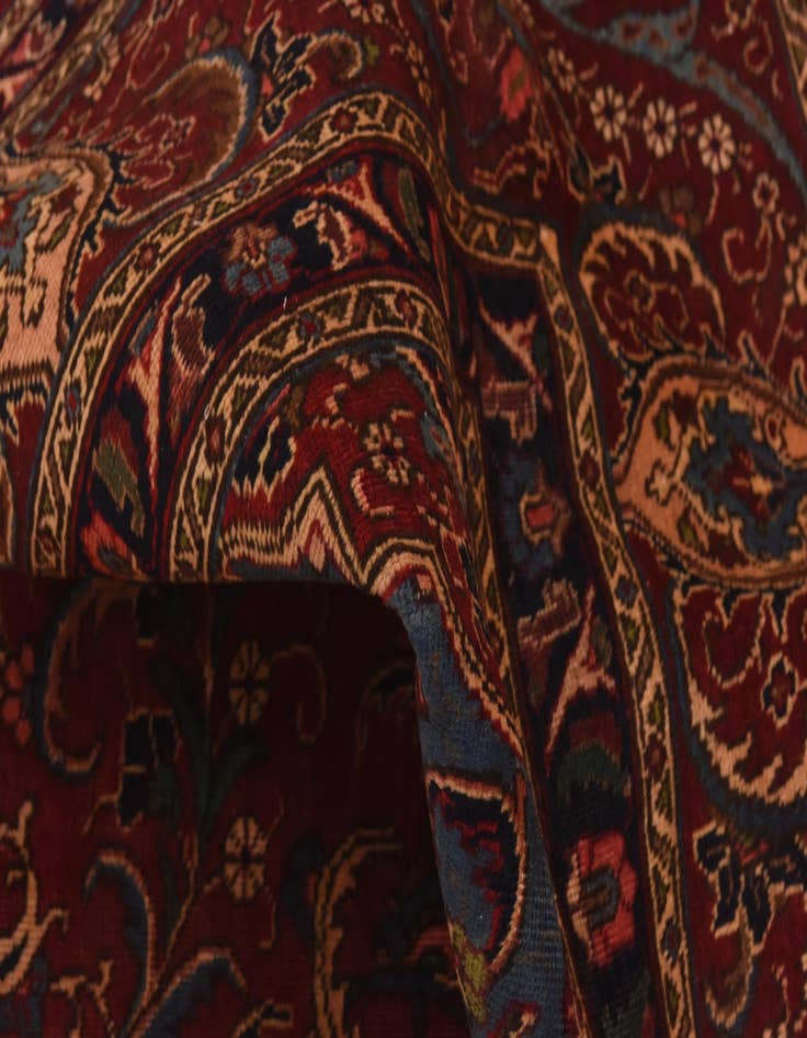 Detail image of 9' 9 x 13'  Hand Knotted Tabriz Persian Wool Rug