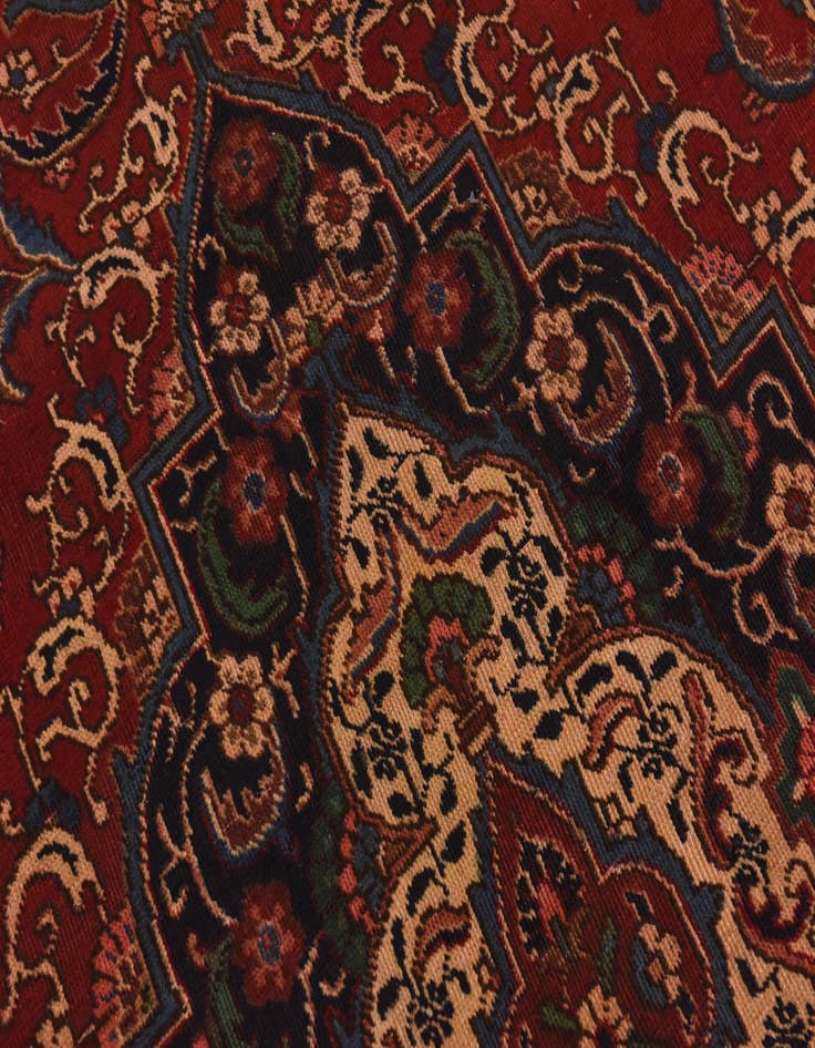 Detail image of 9' 9 x 13'  Hand Knotted Tabriz Persian Wool Rug