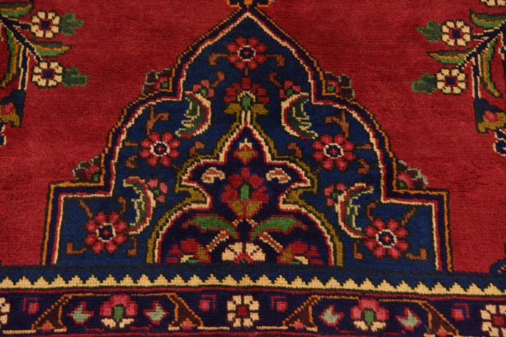 Detail image of 9' 6 x 13' Hand Knotted Tabriz Persian Wool Rug