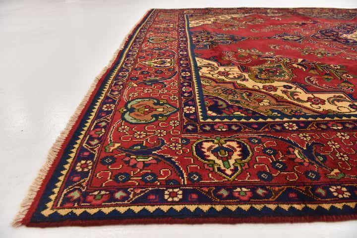 9' 6 x 13' Hand Knotted Tabriz Persian Wool Rug