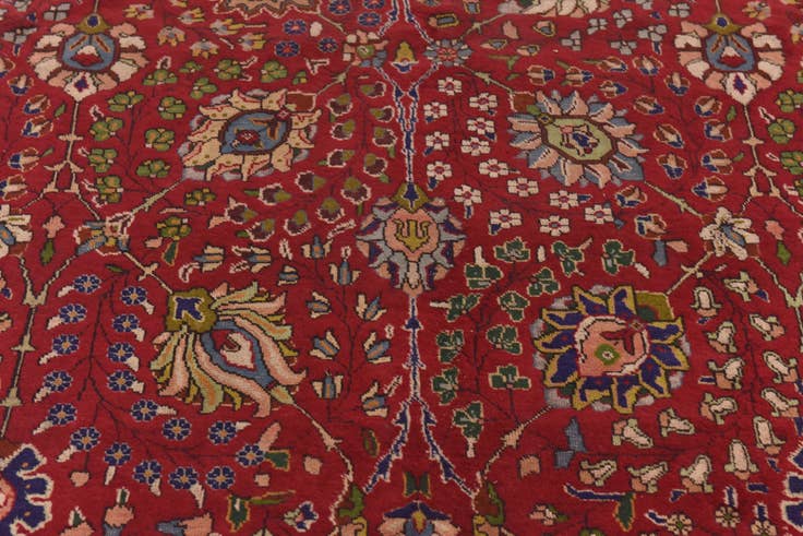 Detail image of 6' 8 x 9' Hand Knotted Tabriz Persian Wool Rug
