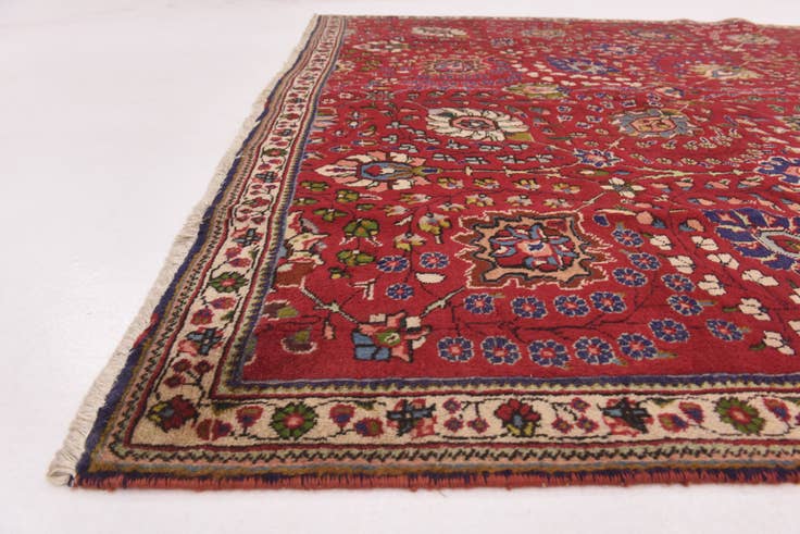 Detail image of 6' 8 x 9' Hand Knotted Tabriz Persian Wool Rug