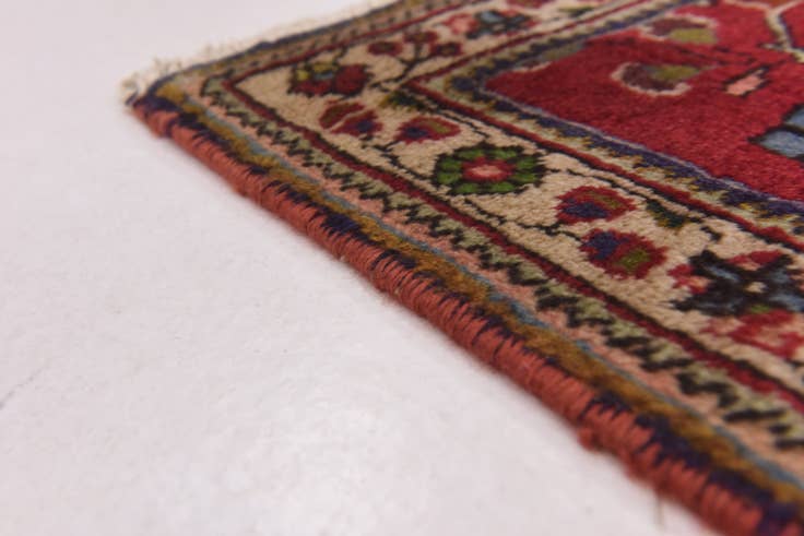 Detail image of 6' 8 x 9' Hand Knotted Tabriz Persian Wool Rug