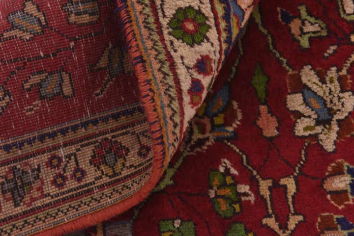 6' 8 x 9' Hand Knotted Tabriz Persian Wool Rug
