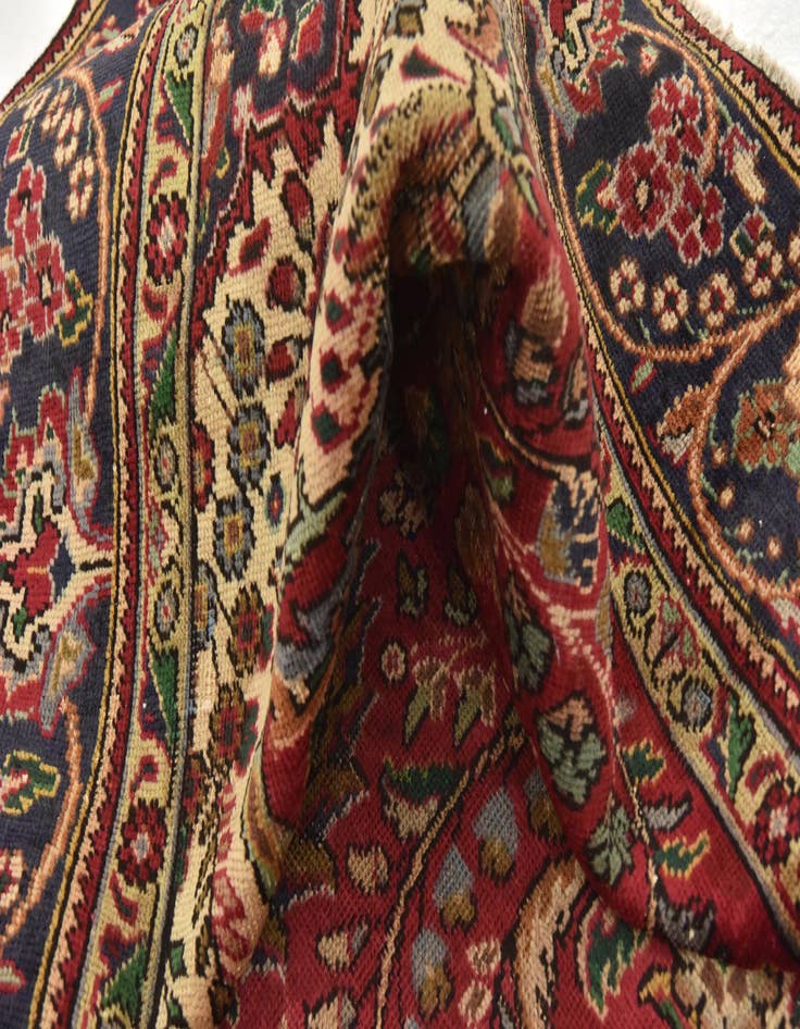 Detail image of 6' 4 x 9' 7 Hand Knotted Tabriz Persian Wool Rug