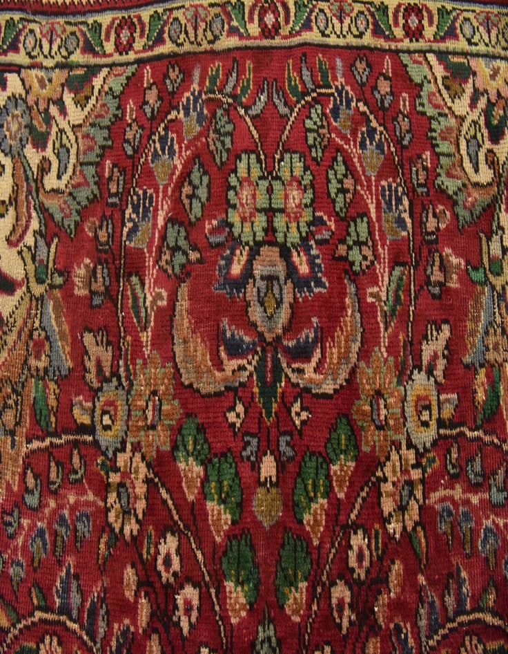 Detail image of 6' 4 x 9' 7 Hand Knotted Tabriz Persian Wool Rug
