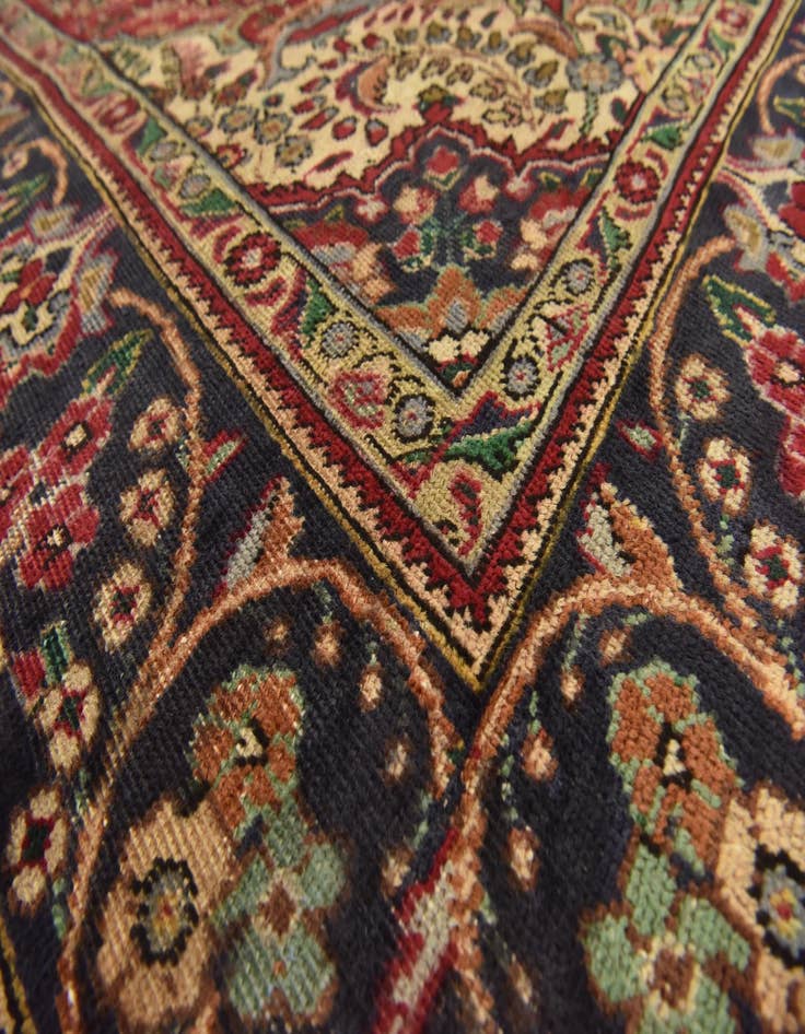 Detail image of 6' 4 x 9' 7 Hand Knotted Tabriz Persian Wool Rug