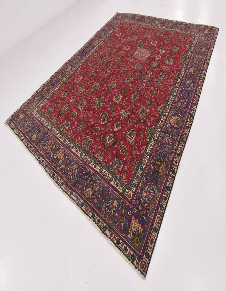 Detail image of 9' 7 x 12' 7 Hand Knotted Tabriz Persian Wool Rug