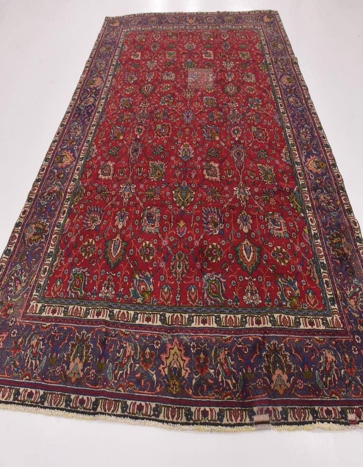 Detail image of 9' 7 x 12' 7 Hand Knotted Tabriz Persian Wool Rug