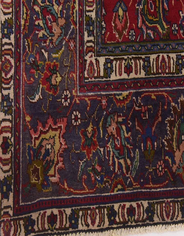 Detail image of 9' 7 x 12' 7 Hand Knotted Tabriz Persian Wool Rug
