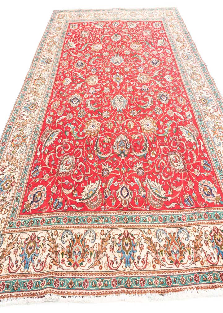 9' 8 x 12' 6 Hand Knotted Tabriz Persian Wool Rug