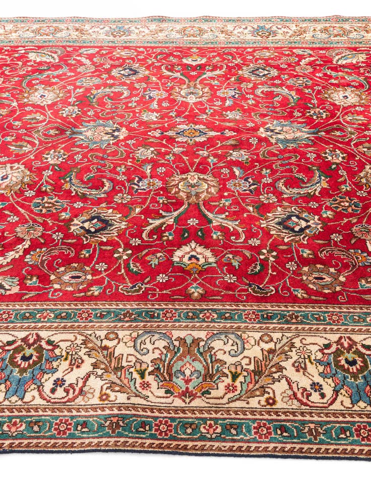Detail image of 9' 8 x 12' 6 Hand Knotted Tabriz Persian Wool Rug