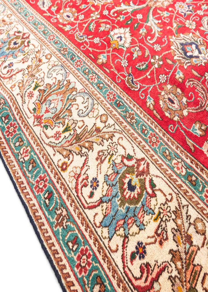 9' 8 x 12' 6 Hand Knotted Tabriz Persian Wool Rug