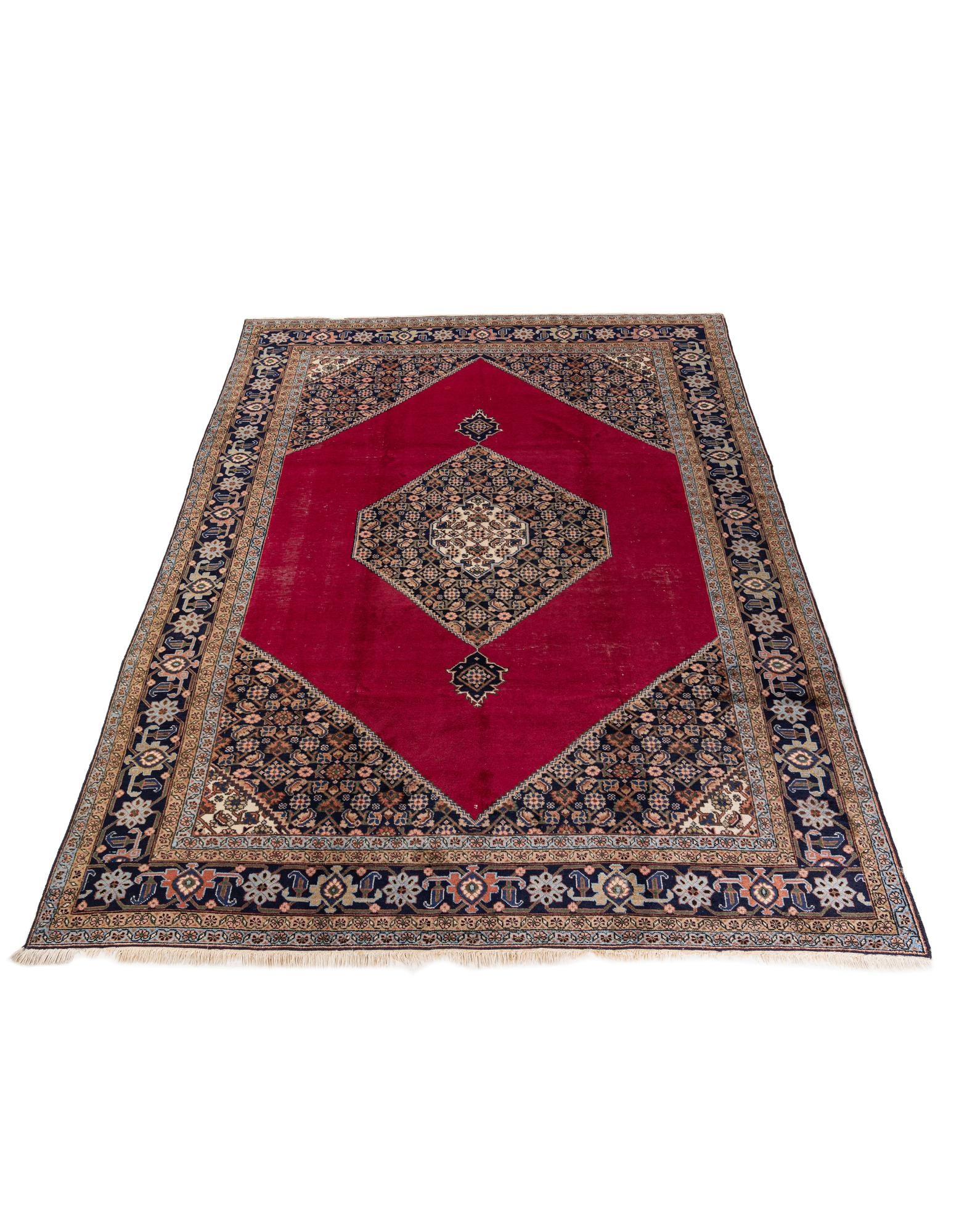7' 4 x 10' 9 Hand Knotted Tabriz Persian Wool Rug