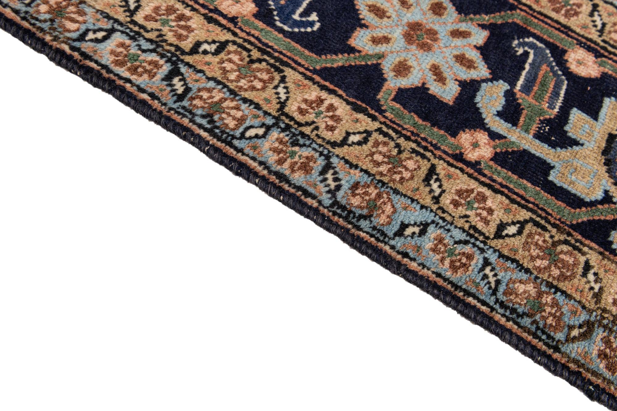 7' 4 x 10' 9 Hand Knotted Tabriz Persian Wool Rug