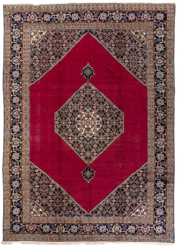 7' 4 x 10' 9 Hand Knotted Tabriz Persian Wool Rug