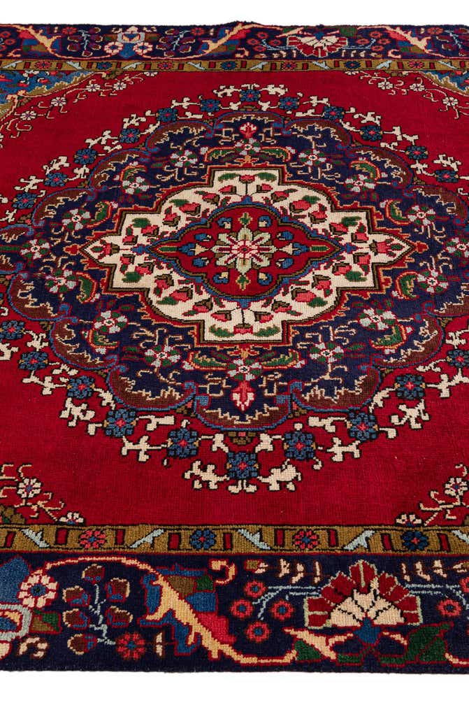 6' 4 x 8' 10 Hand Knotted Tabriz Persian Wool Rug