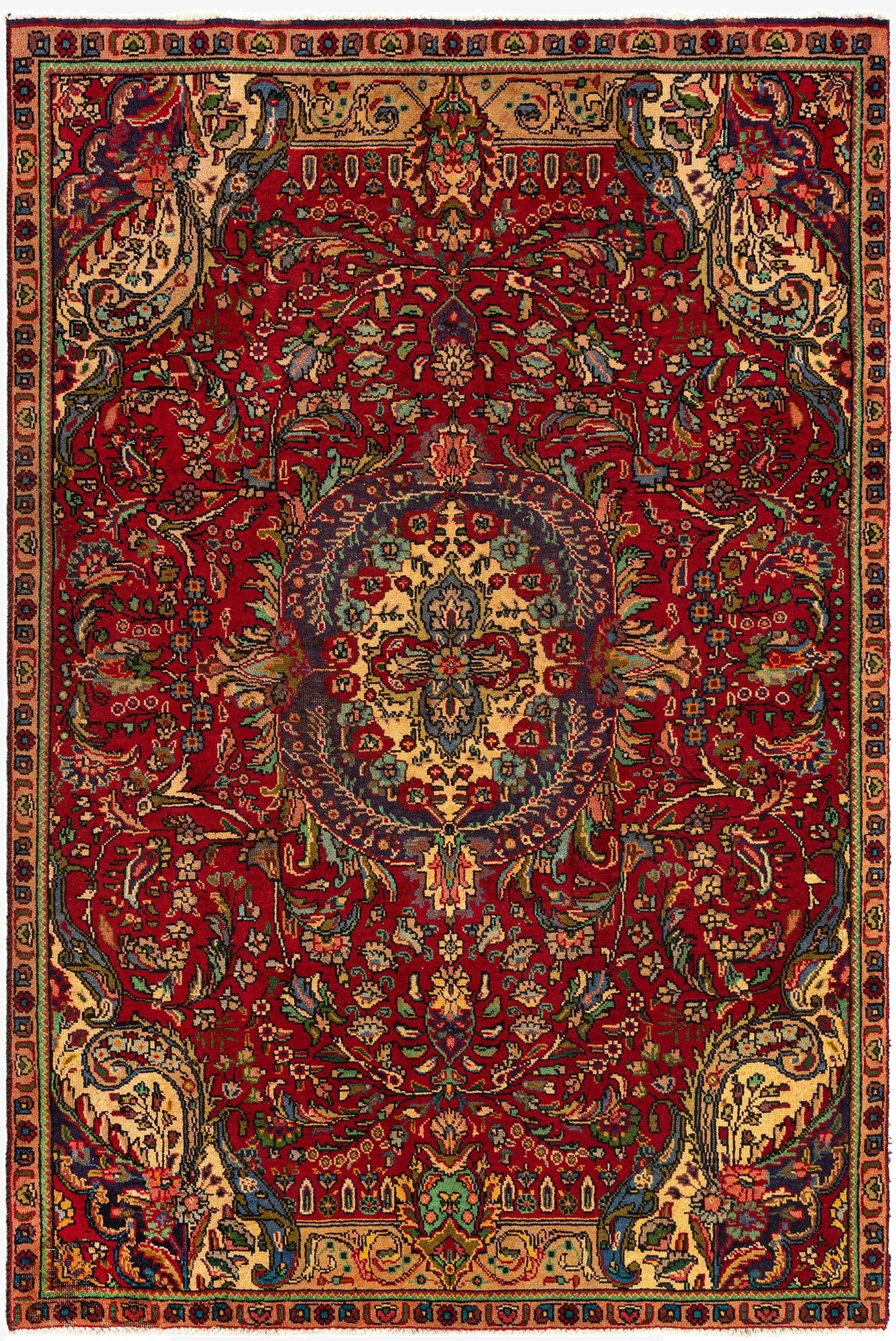 5' 2 x 7' 8 Tabriz Rug