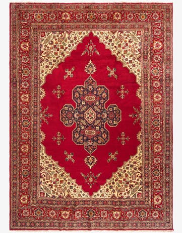 9' 3 x 12' 10 Tabriz Rug