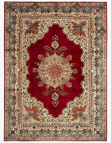 8' 1 x 11' 1 Tabriz Wool Rug