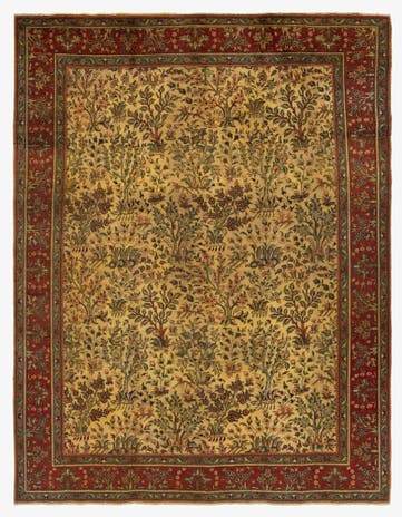 9' 8 x 12' 7 Hand Knotted Tabriz Persian Wool Rug