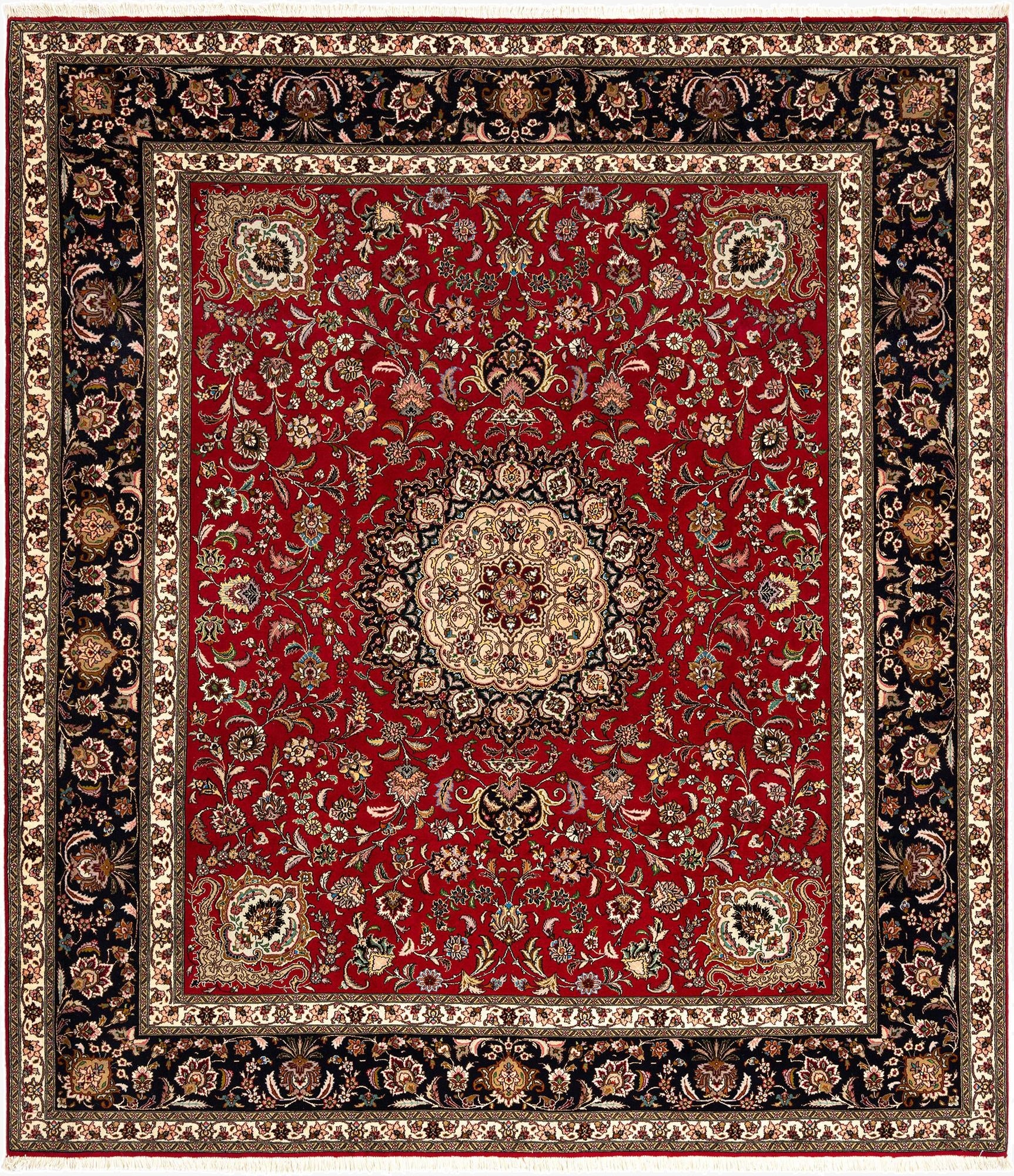 8' x 9' 3 Tabriz Rug