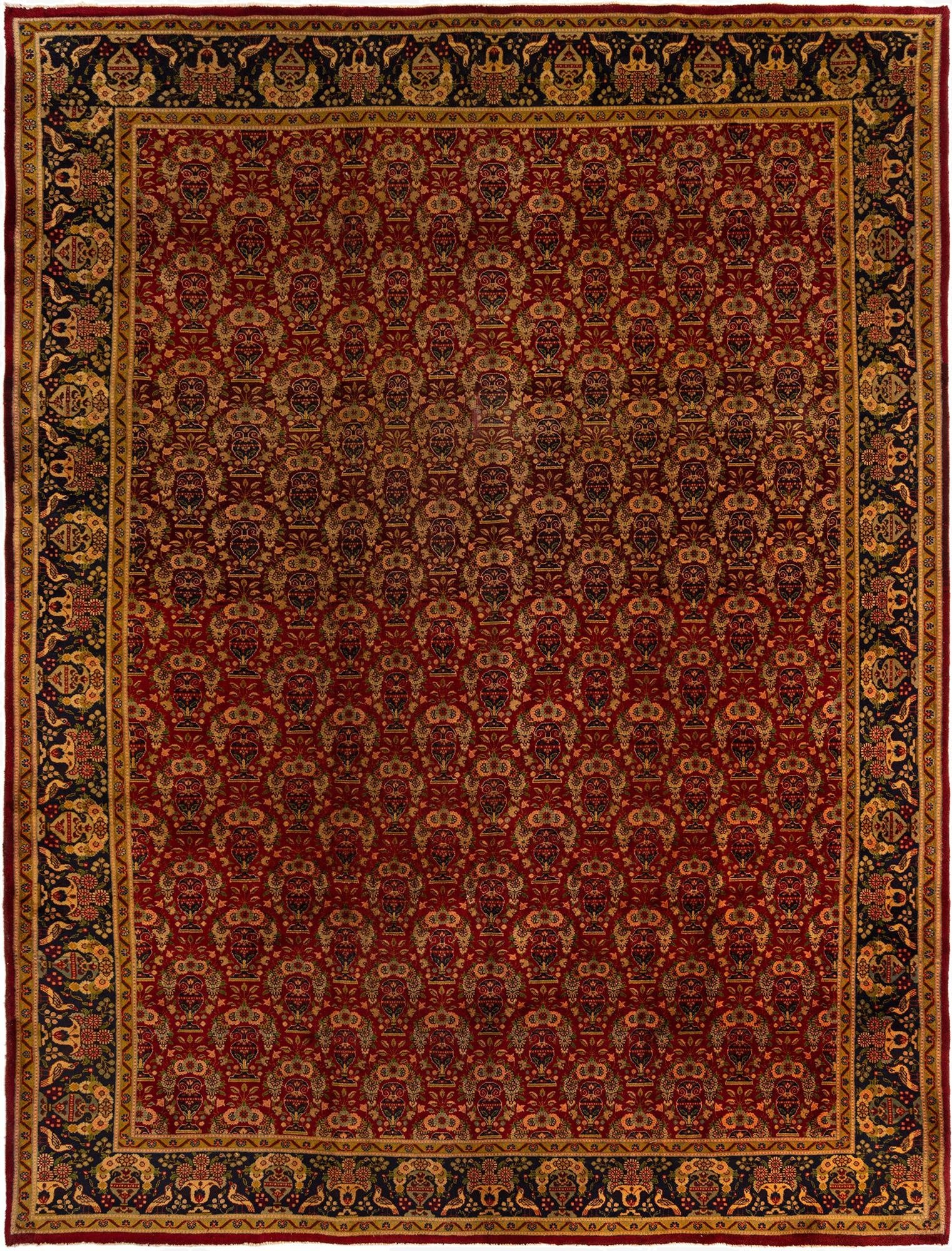 9' 5 x 12' 10 Tabriz Wool Rug