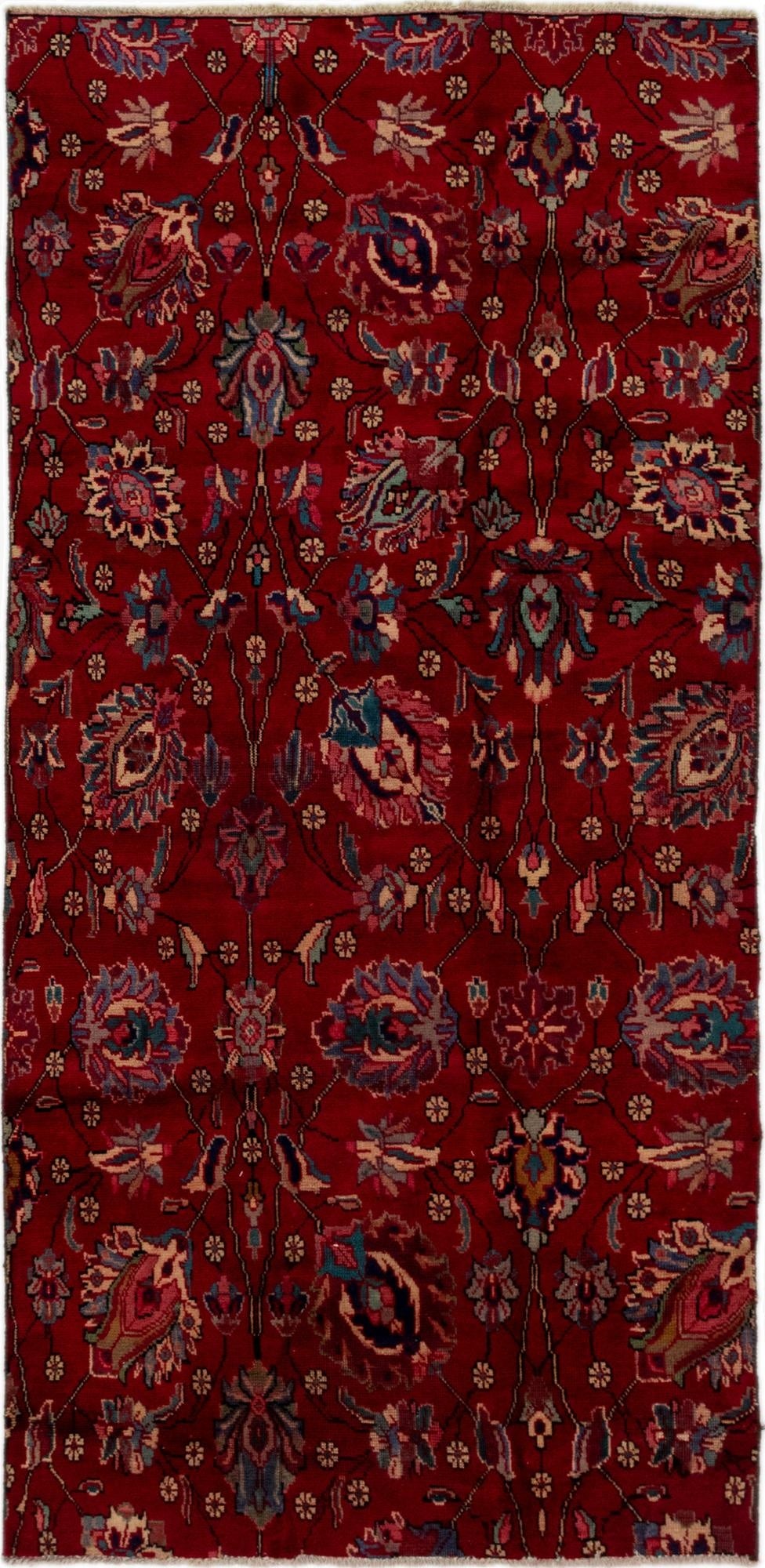  4' 7 x 9' 5  Hand Knotted Tabriz Persian Wool Rug