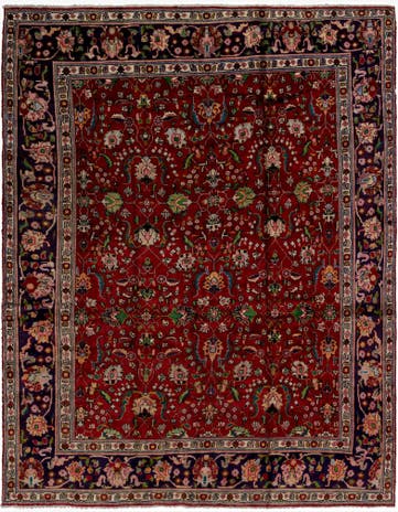 9' 10 x 13' Hand Knotted Tabriz Persian Wool Rug