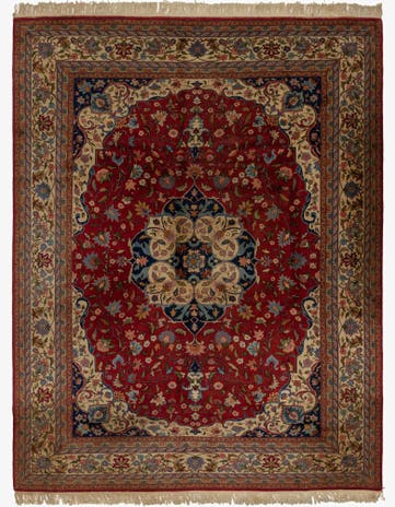 10' x 13' 2 Hand Knotted Tabriz Wool Rug