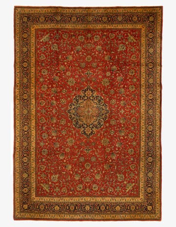 9' 4 x 13' 6 Hand Knotted Tabriz Persian Wool Rug