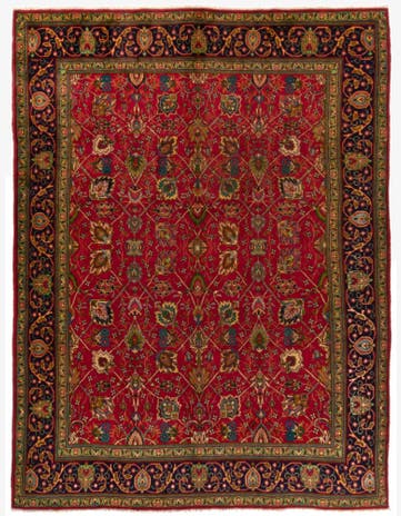 9' 4 x 12' 6 Tabriz Wool Rug