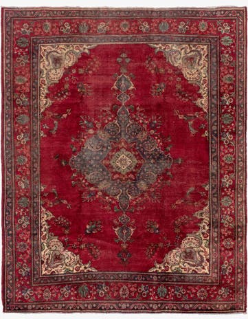 9' 8 x 11' 10 Hand Knotted Tabriz Persian Wool Rug